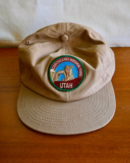 Vintage Tan Patch Caps
