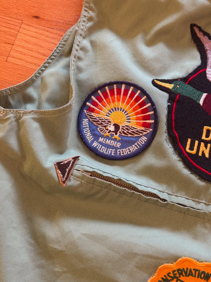 Vintage Olympic DU Patch Vest - L