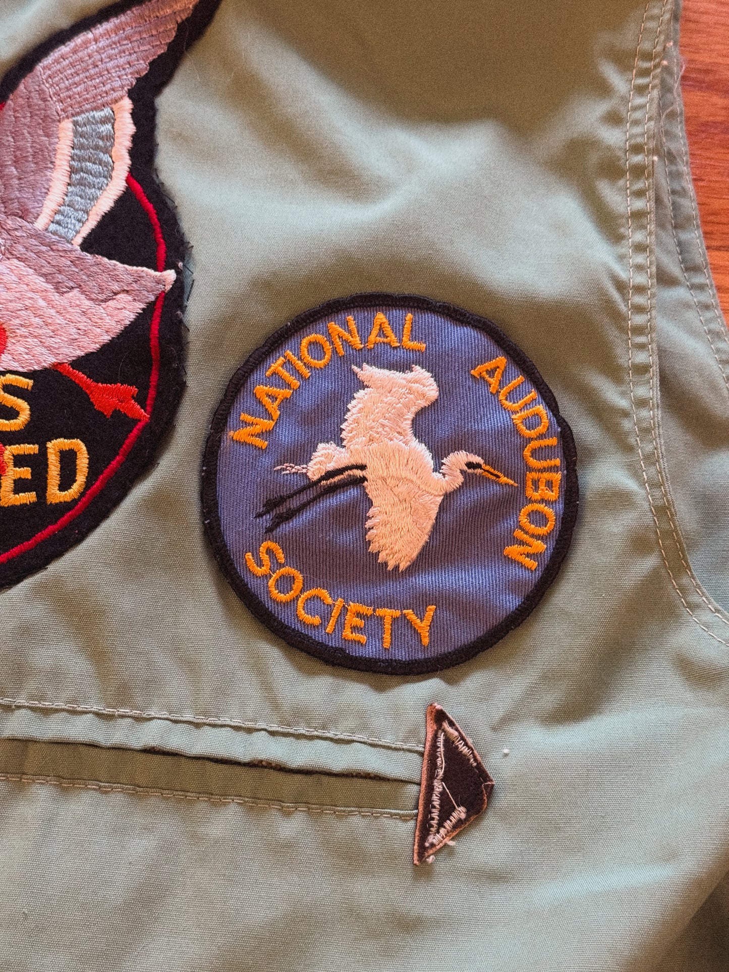 Vintage Olympic DU Patch Vest - L