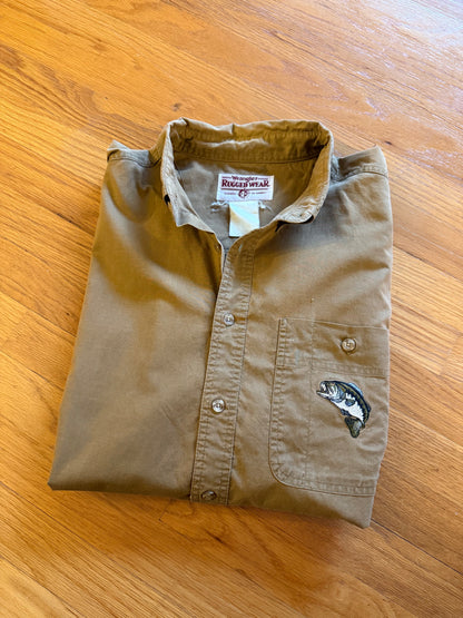 Wrangler Rugged Wear Bass Button Up - XL