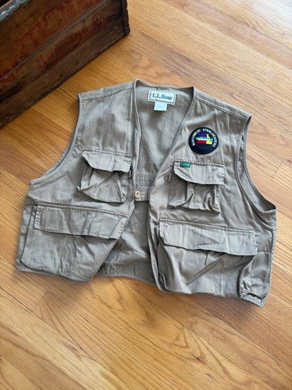 L.L.Bean Vest w/ Northwest Steelheaders Patch - XL