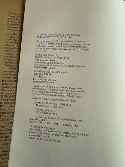 Bright Waters, Bright Fish - Roderick Haig-Brown