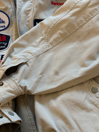 Distressed Fishing Patch Jacket - L