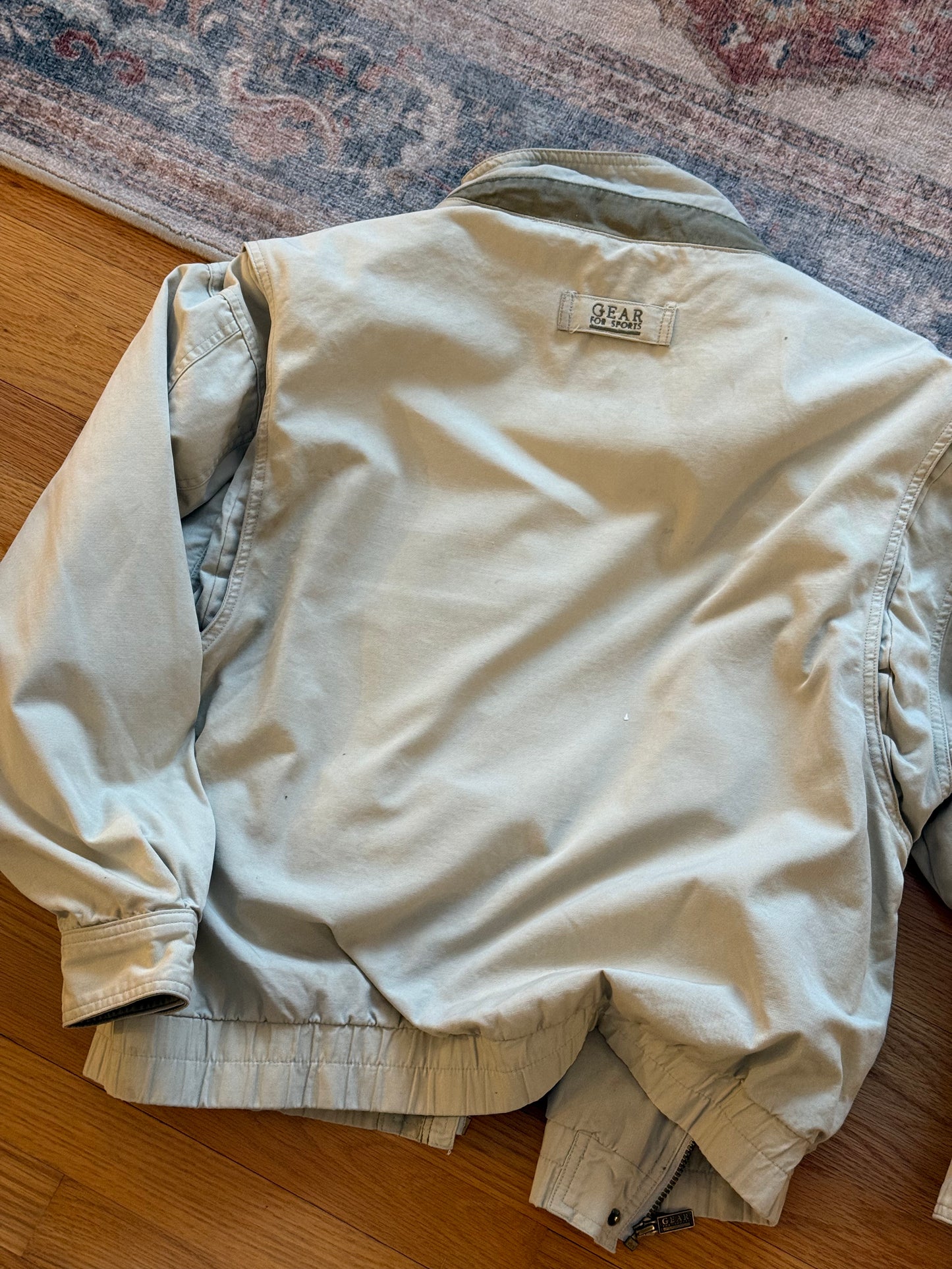 Distressed Fishing Patch Jacket - L