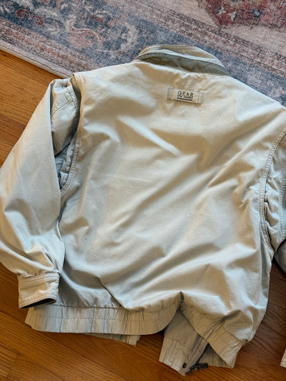 Distressed Fishing Patch Jacket - L