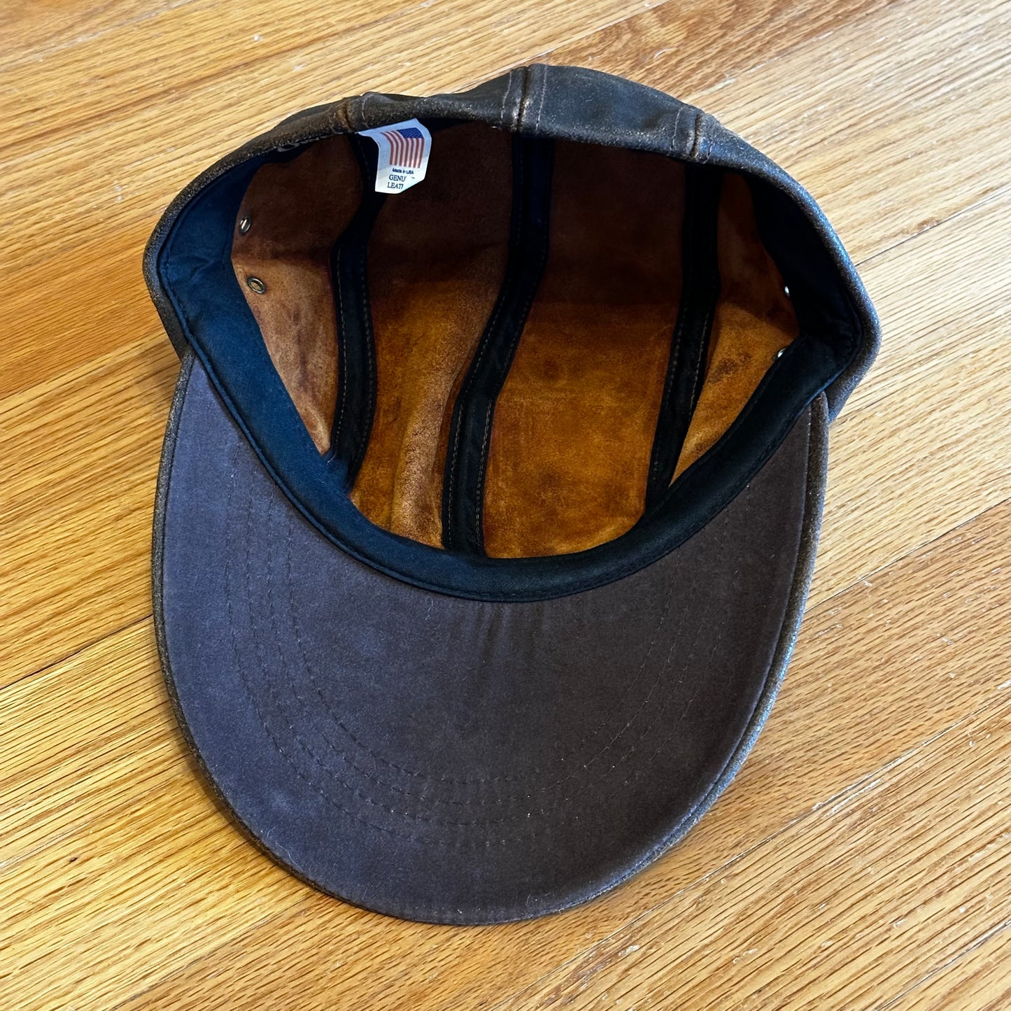 Vintage Orvis Nubuck Leather Hat