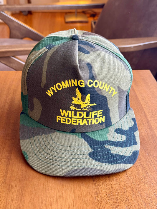 Wyoming County Wildlife Federation Camo Snapback