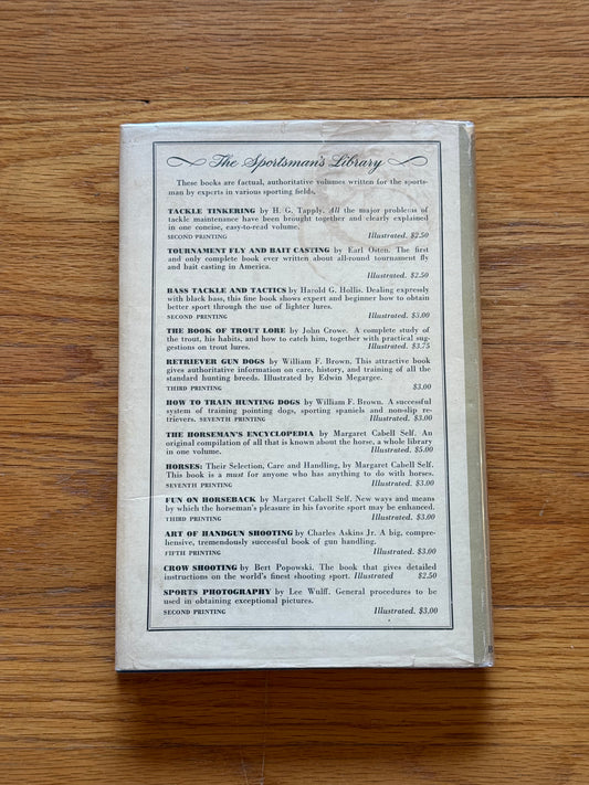 The Book of Trout Lore - John Crowe **First Edition