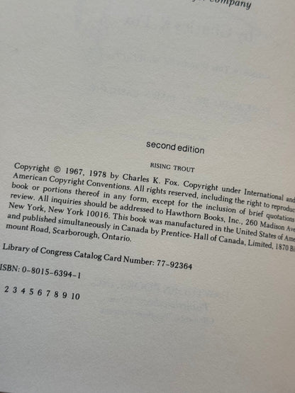 Rising Trout Second Edition - Charles K. Fox