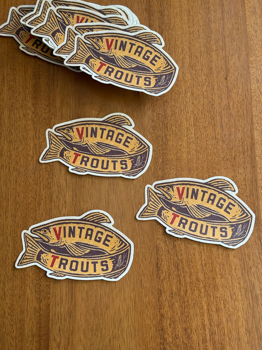 Vintage Trouts Sticker