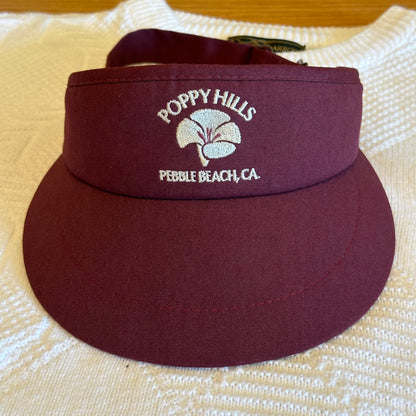 Vintage Poppy Hills Golf Club Visor