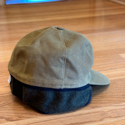 Vintage Filson Insulated Tin Wax Cloth Wool Earflap Hat - L