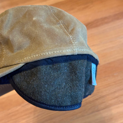 Vintage Filson Insulated Tin Wax Cloth Wool Earflap Hat - L