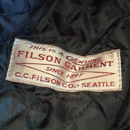 Vintage Filson Insulated Tin Wax Cloth Wool Earflap Hat - L