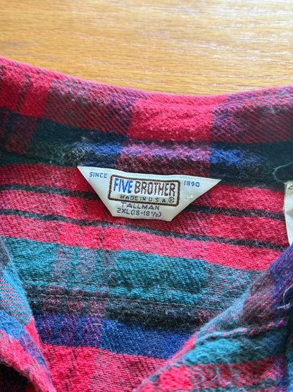 Vintage Five Brother Flannel Shirt - XXL