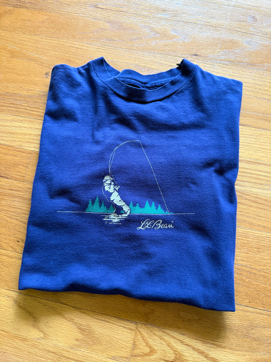 1986 Haborside L.L.Bean Angler Graphic T - No Tag
