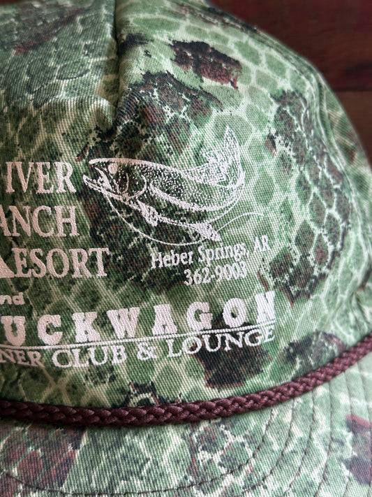 Vintage Snakeskin Camo Rope Trout Hat