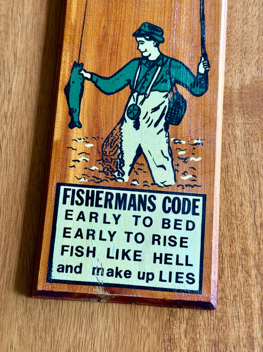 Vintage Fishermans Code Beverage Opener