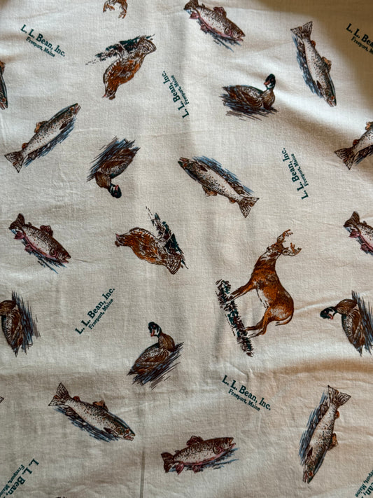 L.L.Bean Trout Fowl Deer Lined Chore Jacket - XL