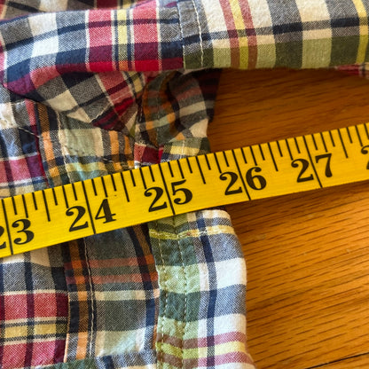 J Crew Madras Patchwork Shirt - XL