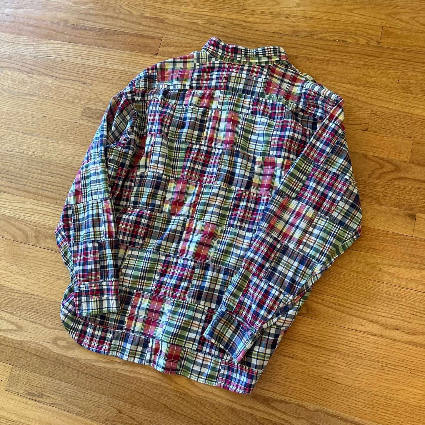 J Crew Madras Patchwork Shirt - XL