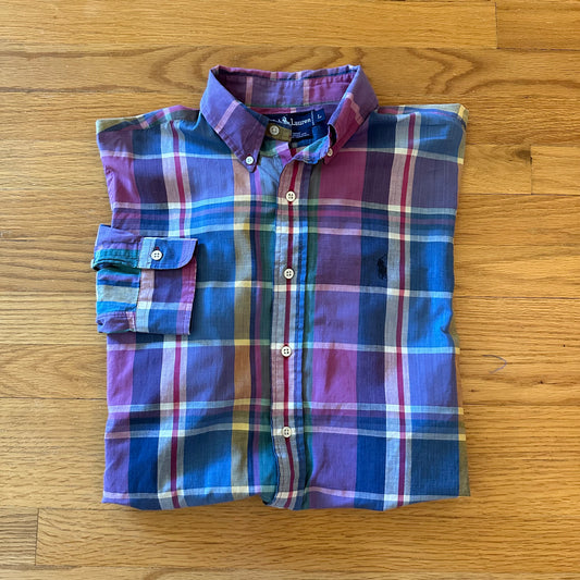 Vintage Ralph Lauren Madras Shirt - L