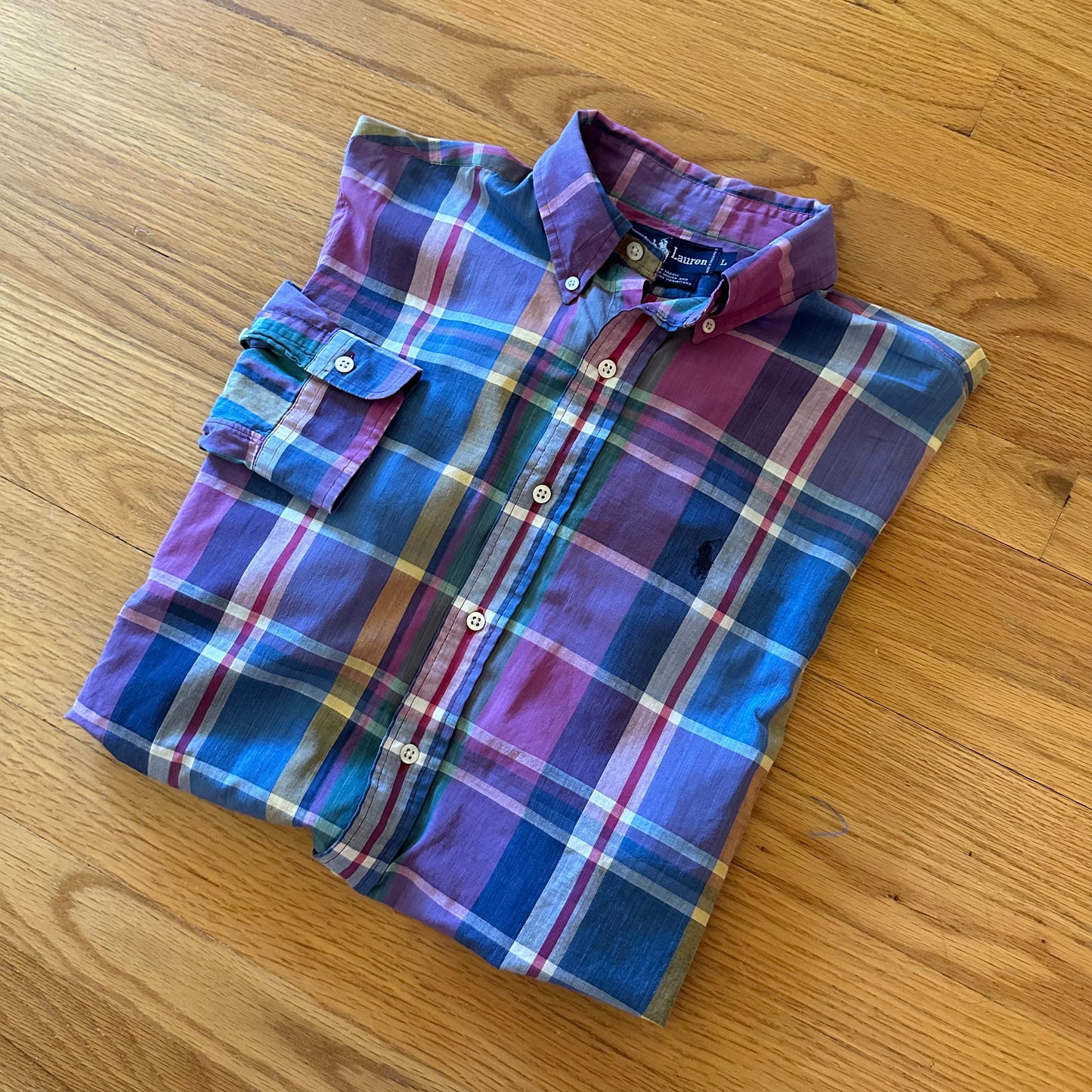 Vintage Ralph Lauren Madras Shirt - L