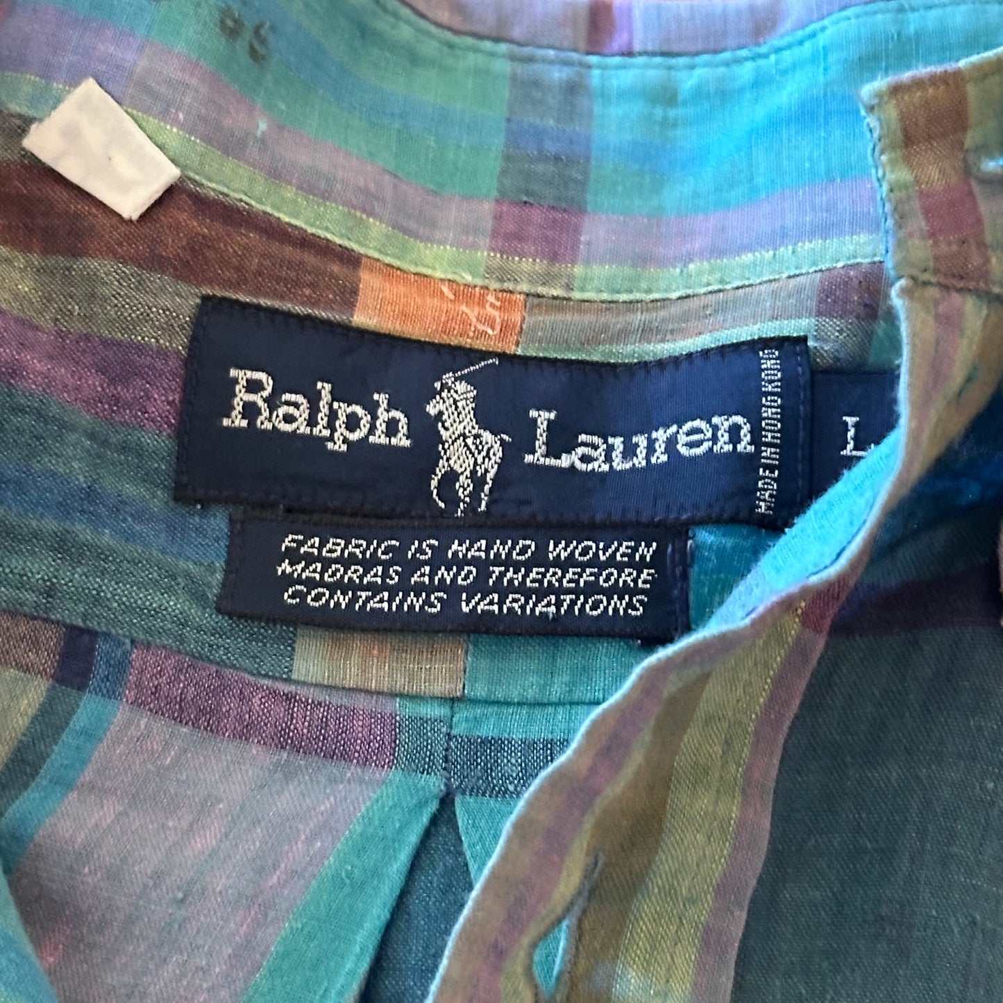 Vintage Ralph Lauren Plaid Madras Shirt - L