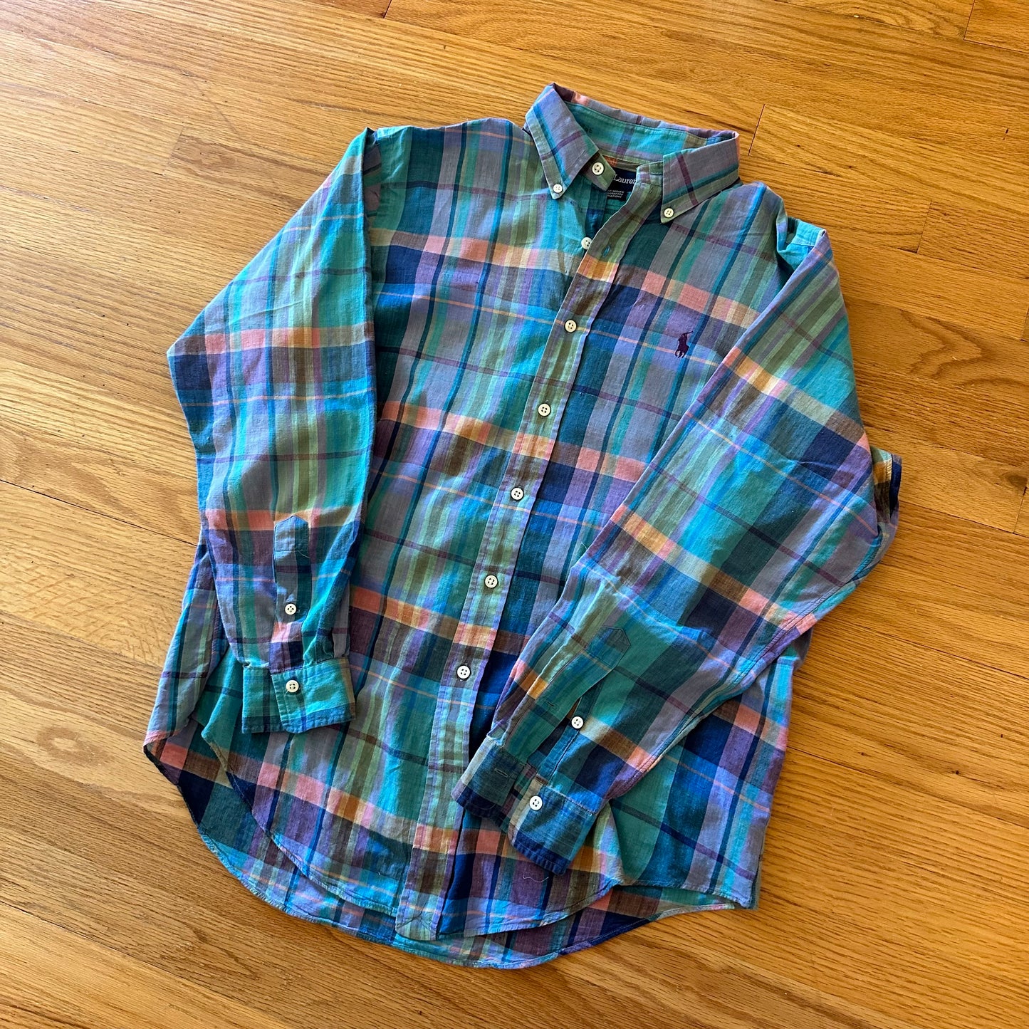 Vintage Ralph Lauren Plaid Madras Shirt - L