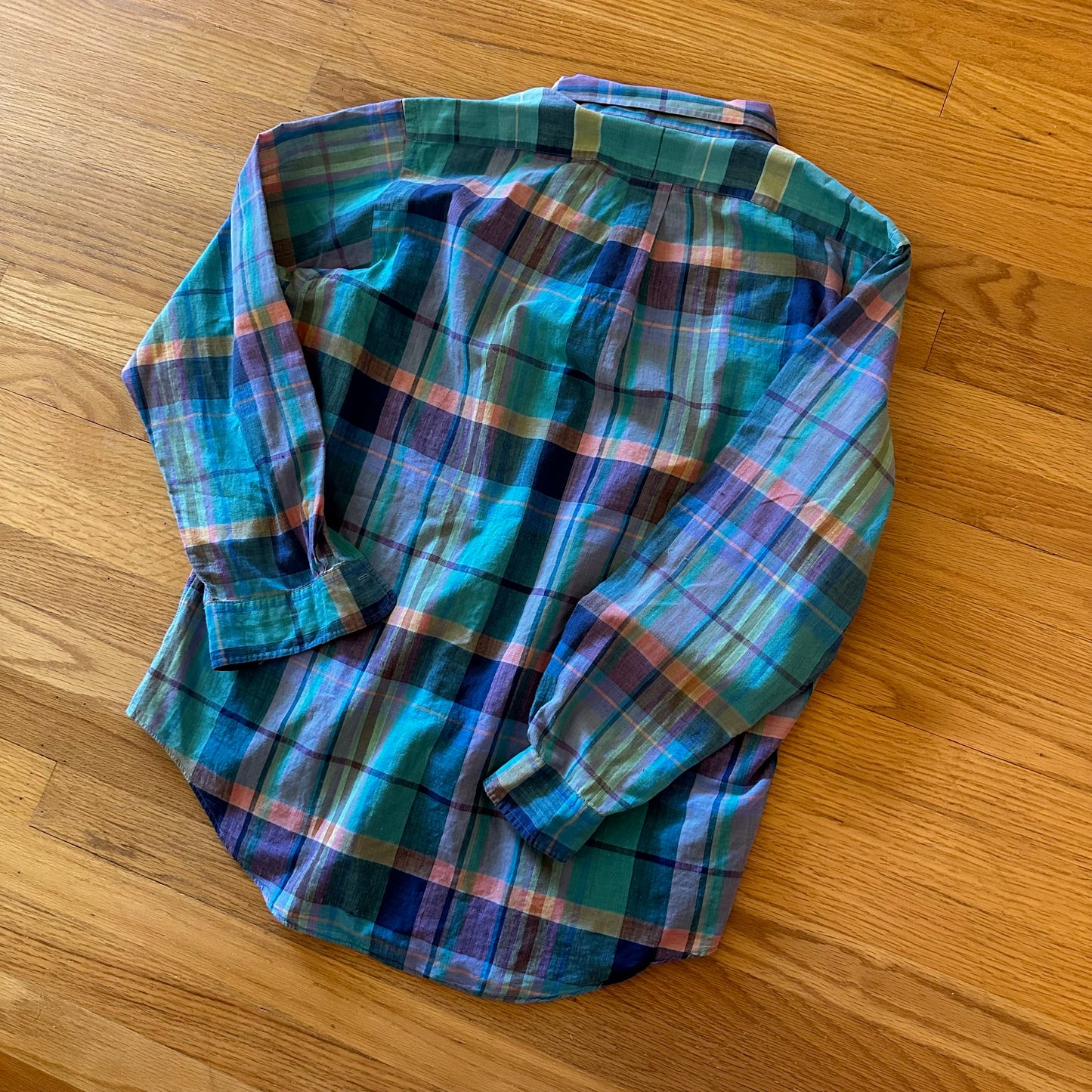 Vintage Ralph Lauren Plaid Madras Shirt - L