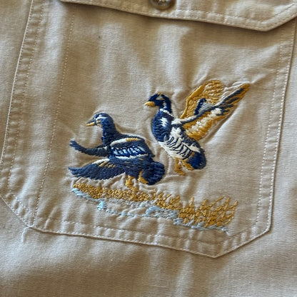 Vintage Abercrombie & Fitch Embroidered Duck Shirt - XL