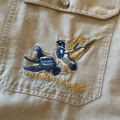 Vintage Abercrombie & Fitch Embroidered Duck Shirt - XL