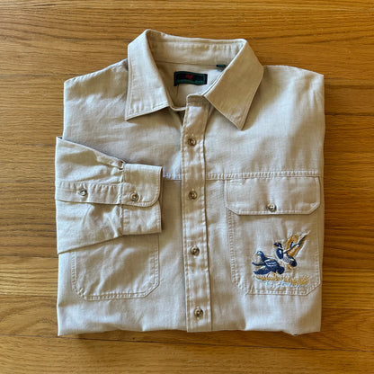 Vintage Abercrombie & Fitch Embroidered Duck Shirt - XL