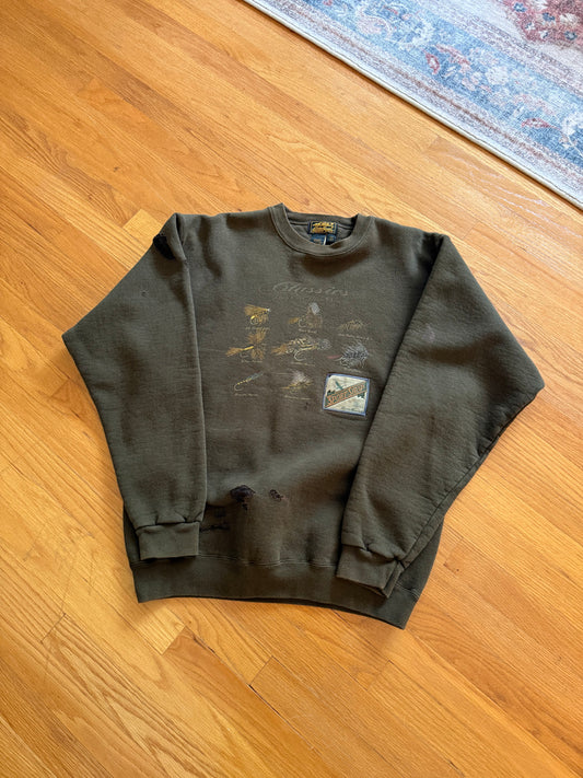 Distressed Vintage Eddie Bauer Fly Classics Sweater - L