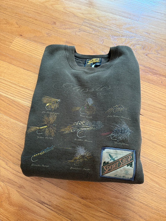 Distressed Vintage Eddie Bauer Fly Classics Sweater - L