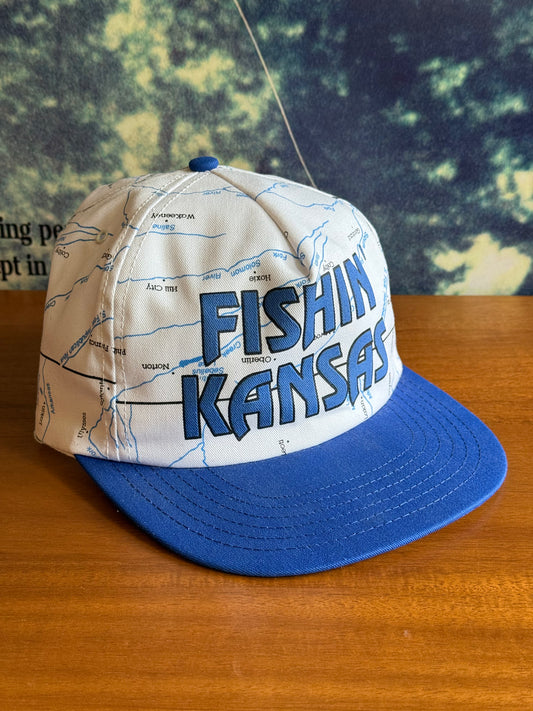 Kansas Fishin' River Map Hat