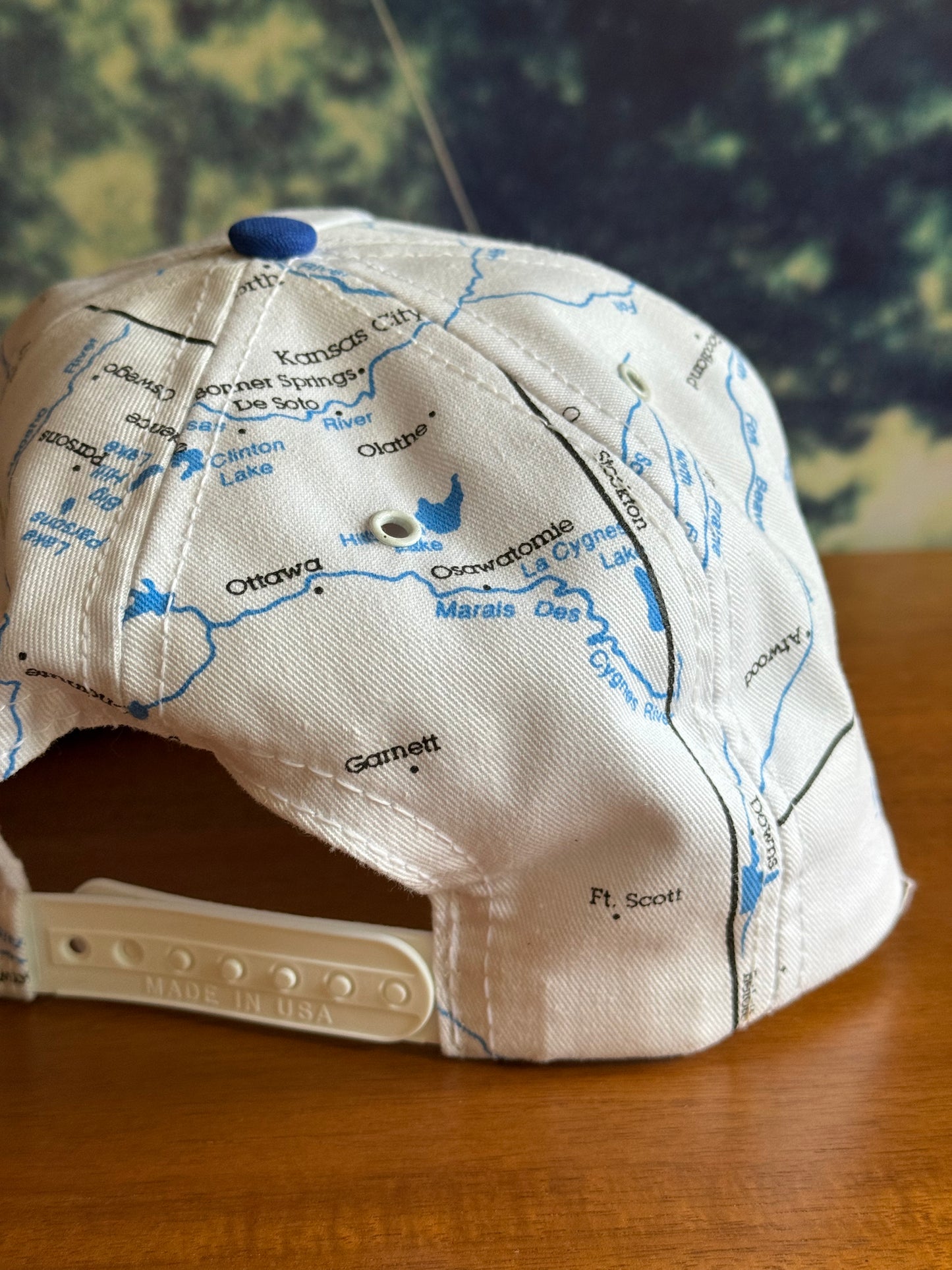 Kansas Fishin' River Map Hat
