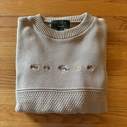 Vintage Orvis 5 Fly Sweater - L