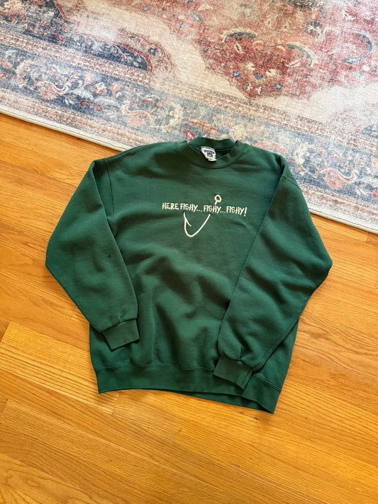 Lee Heavyweight Here Fishy Sweatshirt - L