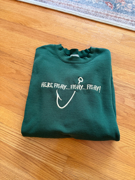 Lee Heavyweight Here Fishy Sweatshirt - L