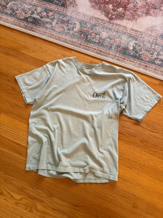Distressed Vintage Orvis Harborside Graphics T - M