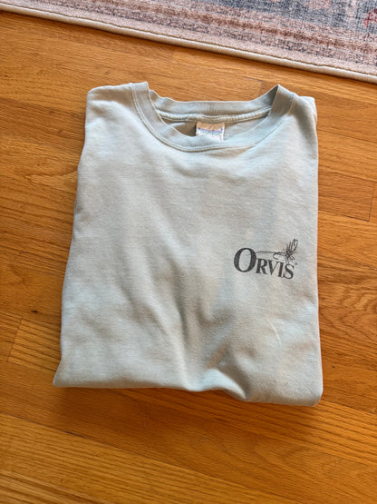 Distressed Vintage Orvis Harborside Graphics T - M