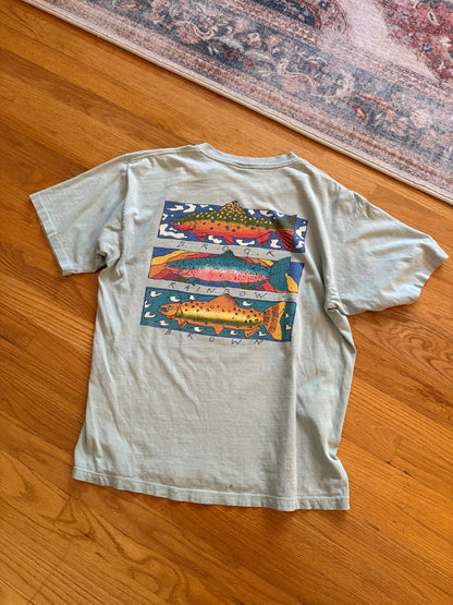 Distressed Vintage Orvis Harborside Graphics T - M