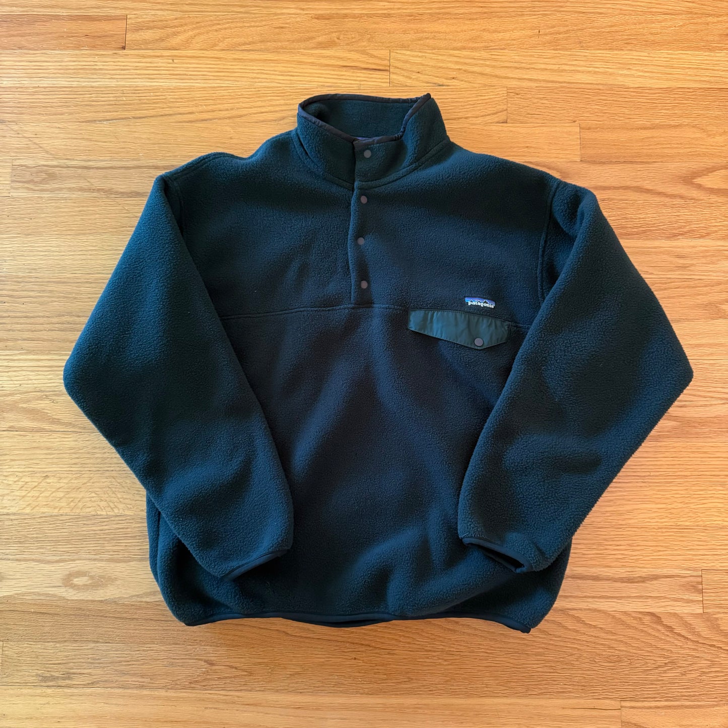 1998 Patagonia Synchilla Snap-T Pullover, Hunter & Condor - L