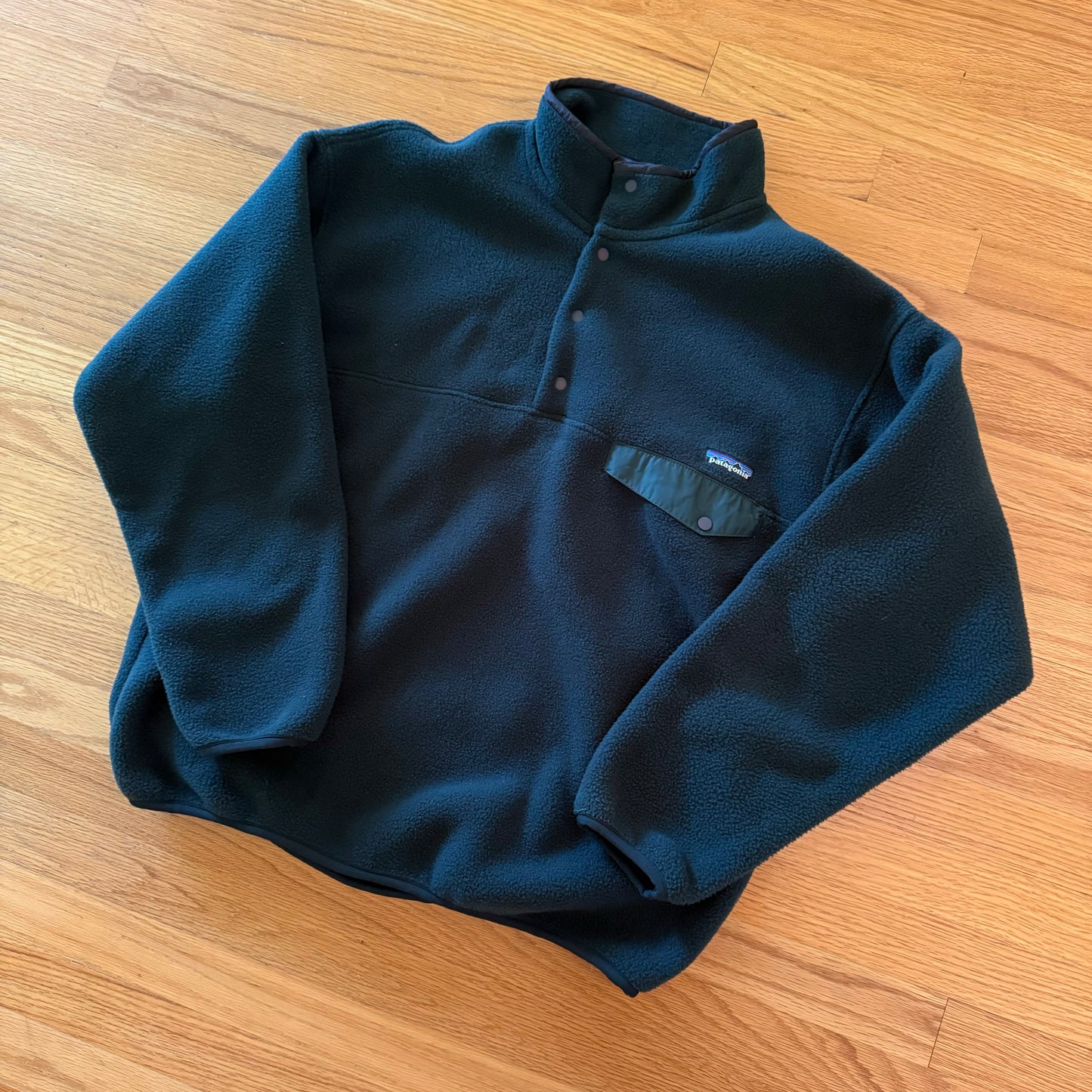 1998 Patagonia Synchilla Snap-T Pullover, Hunter & Condor - L