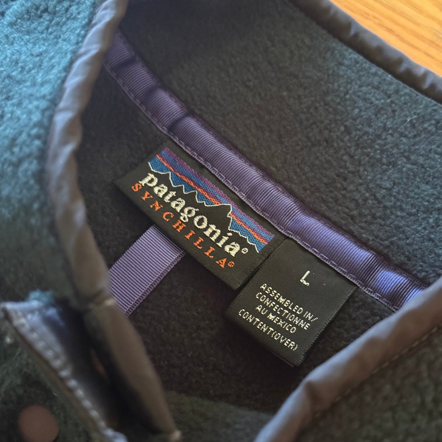 1998 Patagonia Synchilla Snap-T Pullover, Hunter & Condor - L