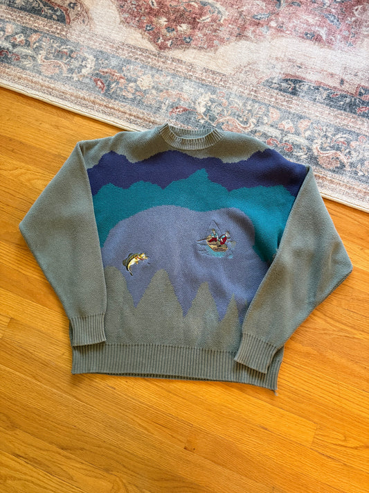 Vintage Redhead Bass Pro Shop Sweater - L