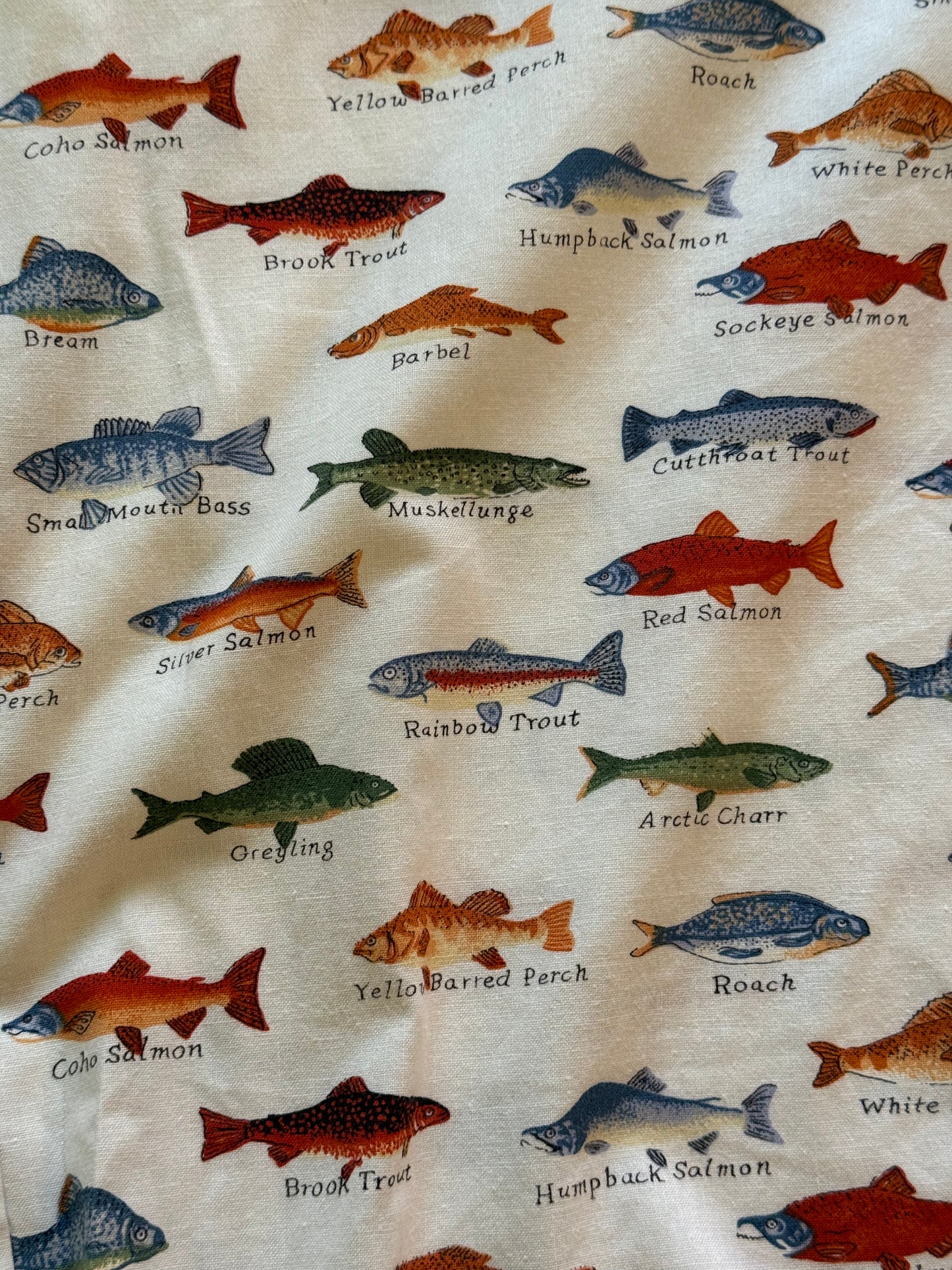 Vintage Orvis Fish All Over Shirt - XL