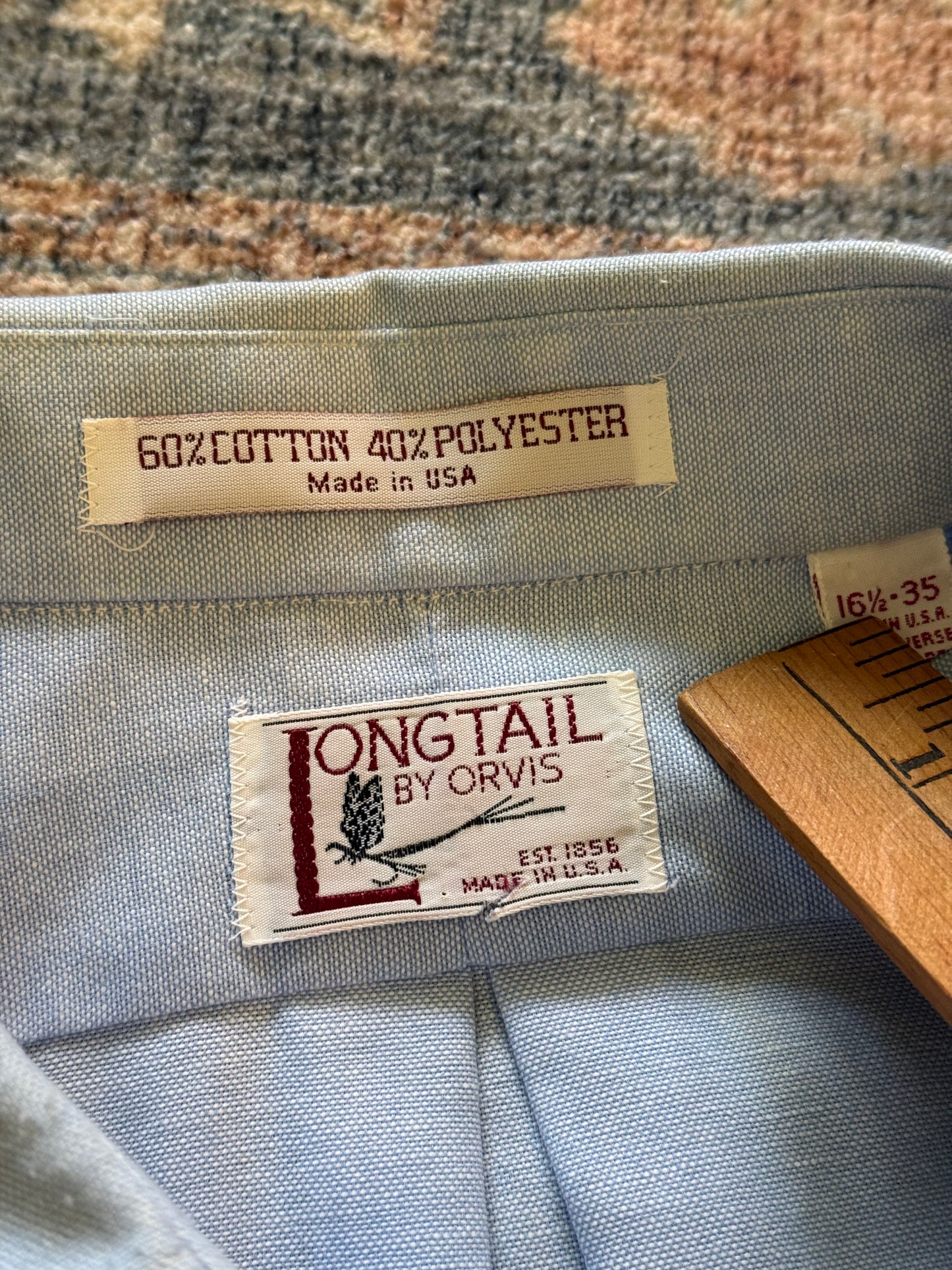Vintage Orvis Long Tails Shirt - 16.5 / 35
