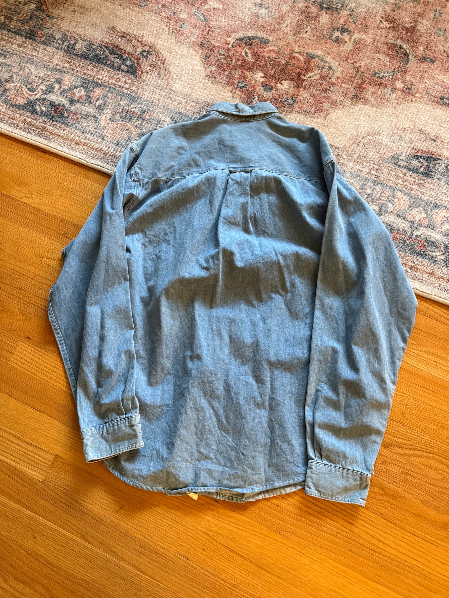 Eddie Bauer Denim Dry Fly Shirt - XL T